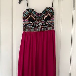 Long formal dress - strapless